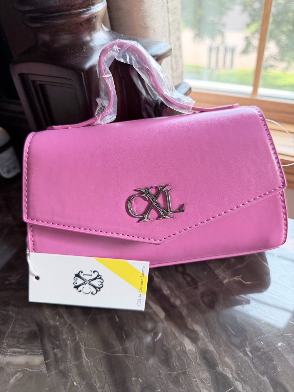 Pink Mini Top-Handle Crossbody Bag